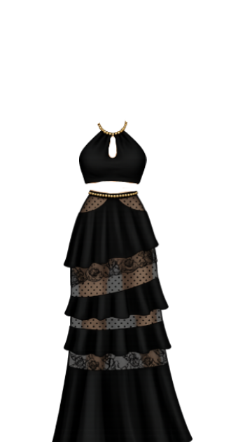 Moonlit Lace Gown Set
