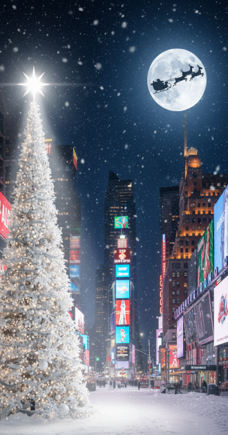 Christmas Eve in Times Square