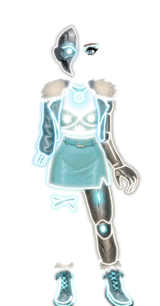 Neon Russian Hooker Cyborg