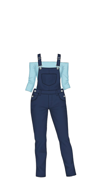 Blue Femme Overalls