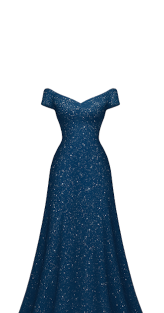 Blue Sparkle Gown.