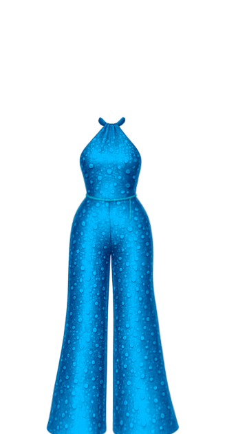 Coco Blue Jampsuit
