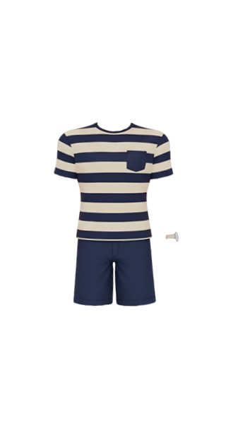 Blue & White Stripes