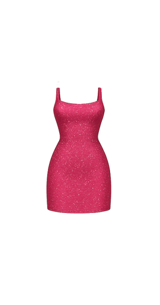 Pink Sparkly Mini Dress