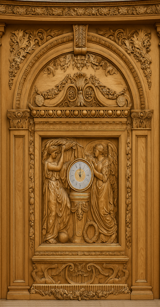 (Female) Titanic Grand Staircase Clock Background