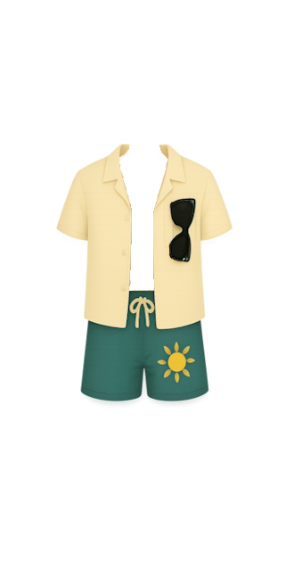 Mens Beach Sun Swimsuit