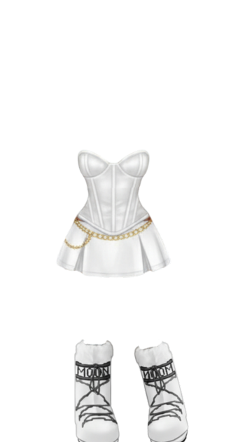 White Corset Skirt Outfit