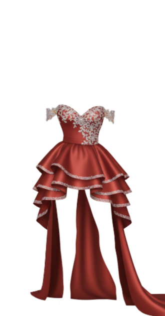 Red Ruffled Off-the-Shoulder Dress