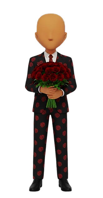 Suit with Roses