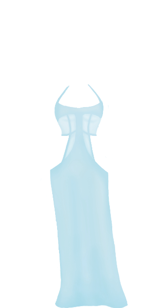 Cutout Dress - Baby Blue