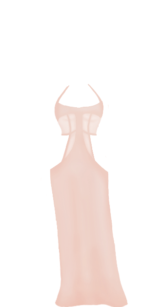 Cutout Dress - Baby Pink