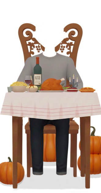 Personal Unseasoned Thanksgiving Dinner