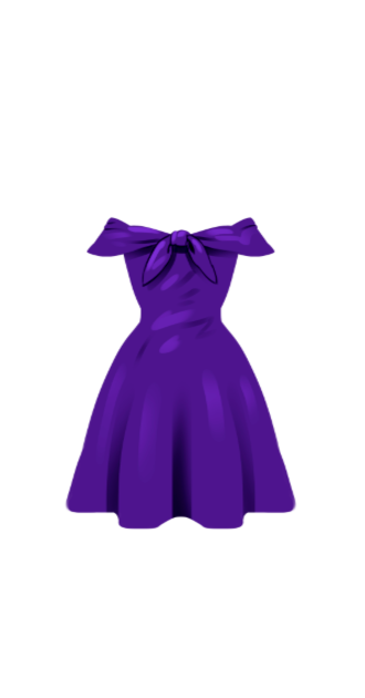 purple tube top dress