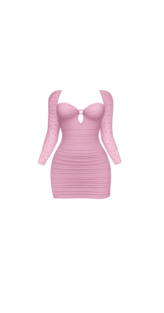 Muted Pink Oh Polly Dress