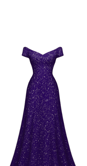 Purple Sparkle Gown.