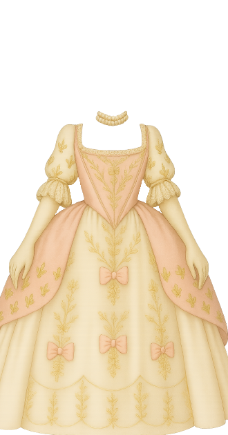 Pink Pale Rococo Gown