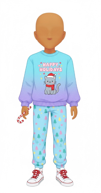 Male pastel Christmas design