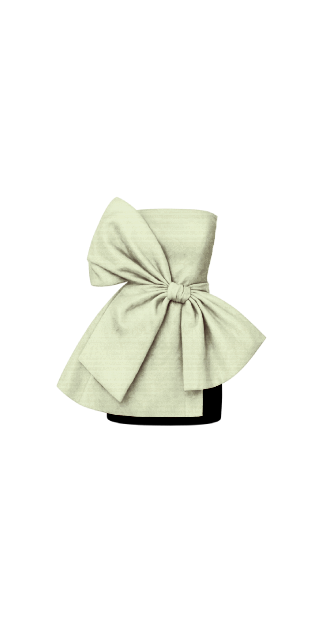 Cream Christmas Bow Dress