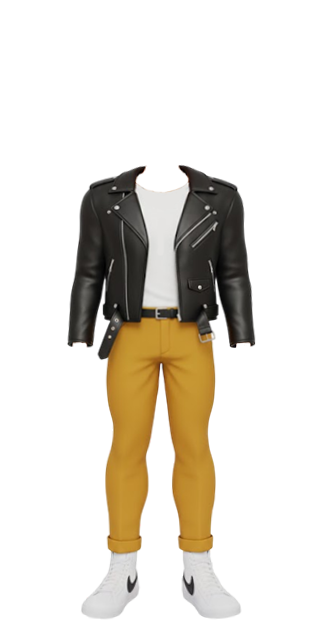 Yellow Pants n Leather