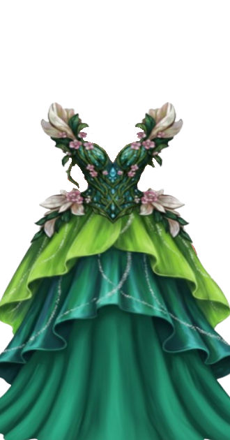 green floral