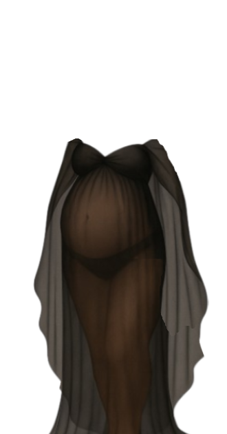 Black Sheer Pregnancy Gown