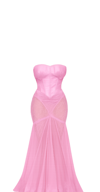 Pink Prynt Gown