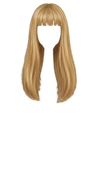 Blonde Straight Bangs