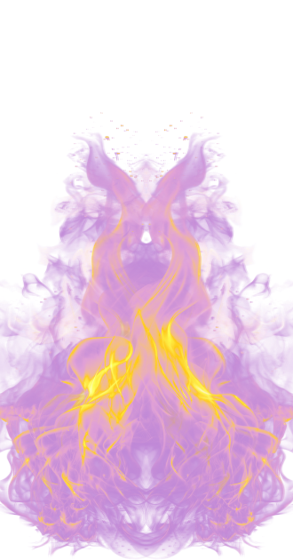 Purple Fire Gown