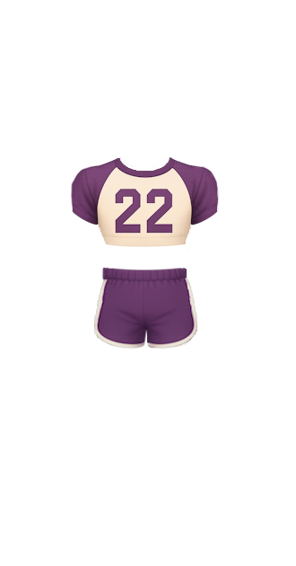 Mens Purple Athletic Crop Top fit