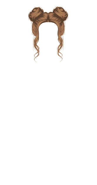 Light Brown Space Buns