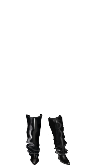 Black Balmain Leather Boots