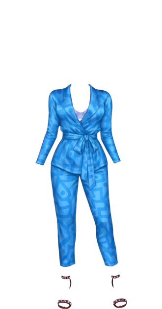 Blue Pant Suit