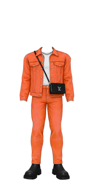 Denim Orange Louis