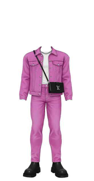 Denim Pink Louis