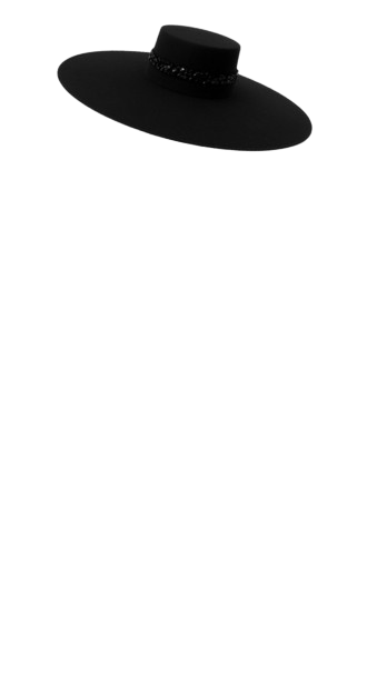Black Crysal Hat