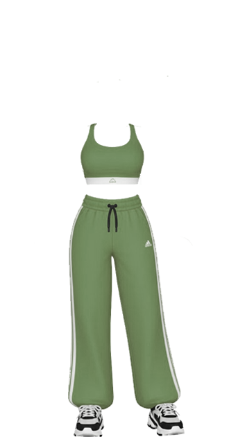 green adidas outfit