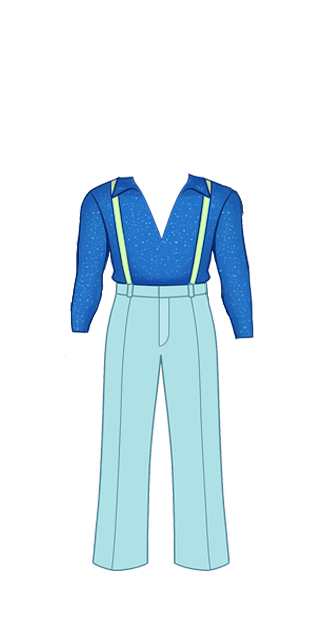 Harry Styles Blue Tour Outfit