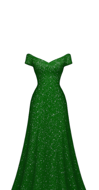 Emerald Sparkle Gown.