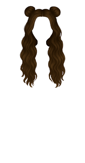Brunette Space Buns (first attempt)