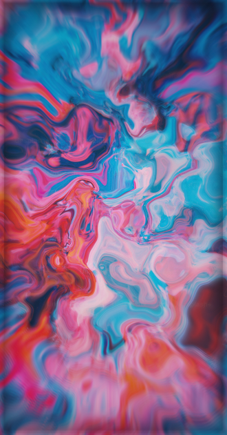 Pink and Blue Tye Dye w/ Border