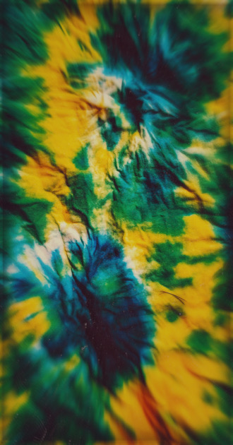 Yellow and Green Tye Dye w/ Border
