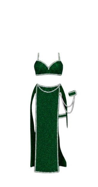 Loincloth Two-Piece - Emerald