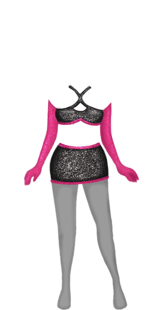 Galactica Set w/ Tights (Pink)