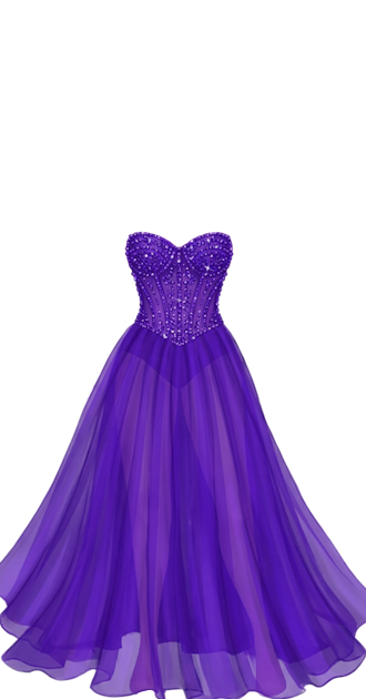 Purple Beaded Gown