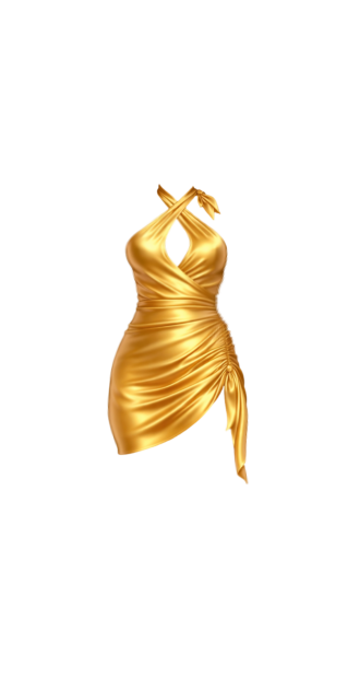 Enni Gold Dress