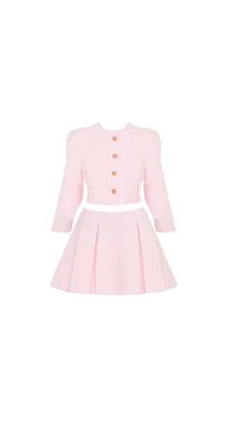 Baby Pink Jacket & Skirt