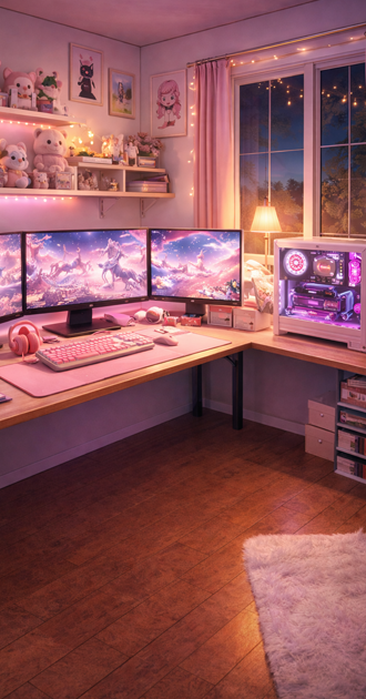 girl gamer background