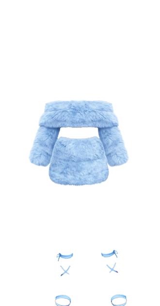 Baby Blue Faux Fur