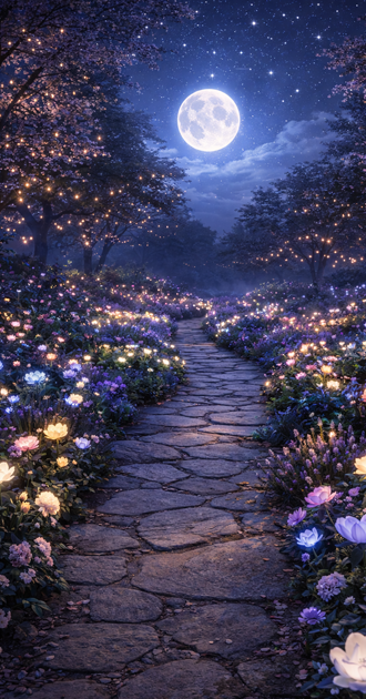 moonlit garden