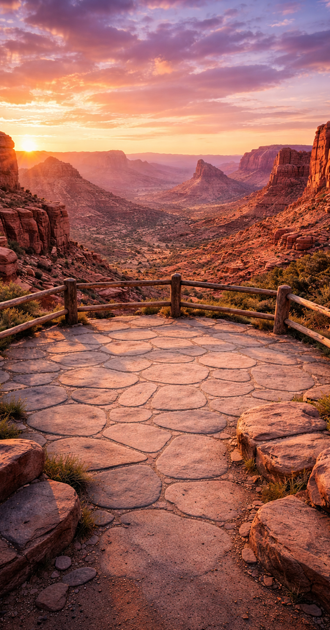 desert sunset background